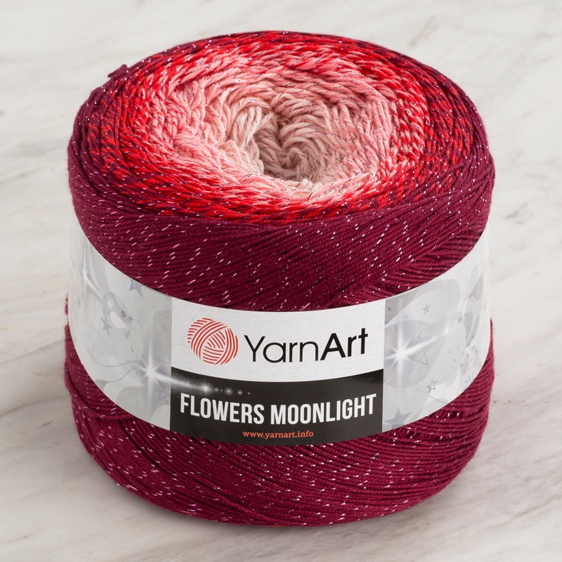 YarnArt Flowers Moonlight Cotton Lurex (Glitter) Gradient Yarn – 3269