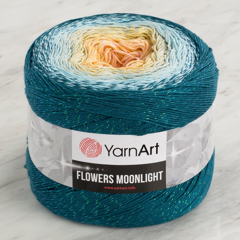 YarnArt Flowers Moonlight Cotton Lurex (Glitter) Gradient Yarn – 3270