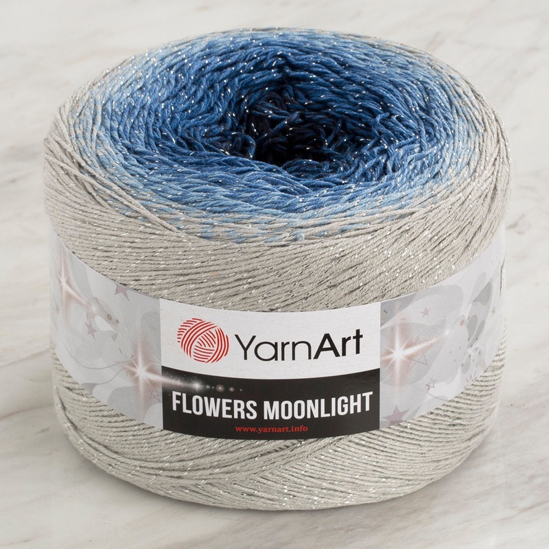 YarnArt Flowers Moonlight Cotton Lurex (Glitter) Gradient Yarn – 3271