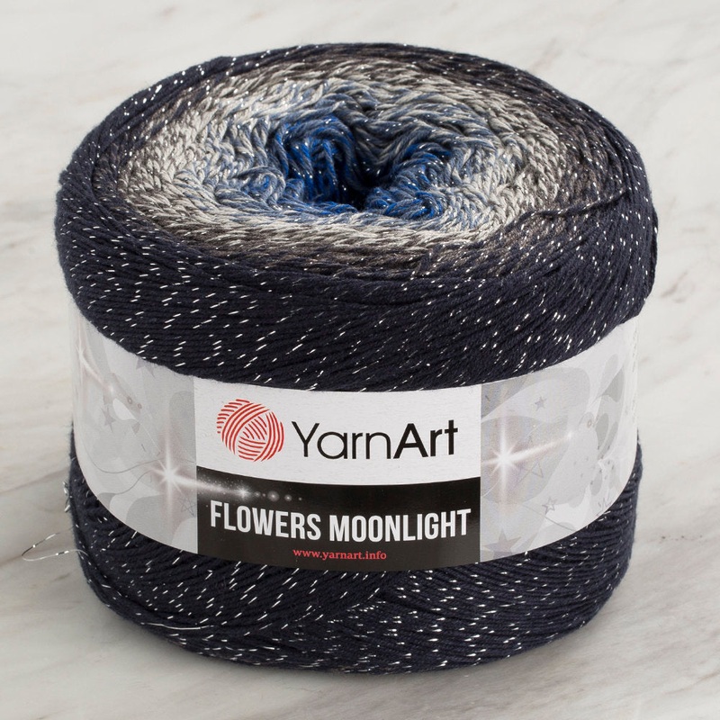 YarnArt Flowers Moonlight Cotton Lurex (Glitter) Gradient Yarn – 3275