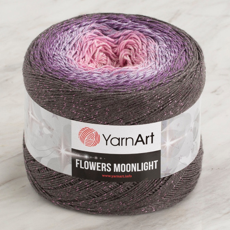 YarnArt Flowers Moonlight Cotton Lurex (Glitter) Gradient Yarn – 3276