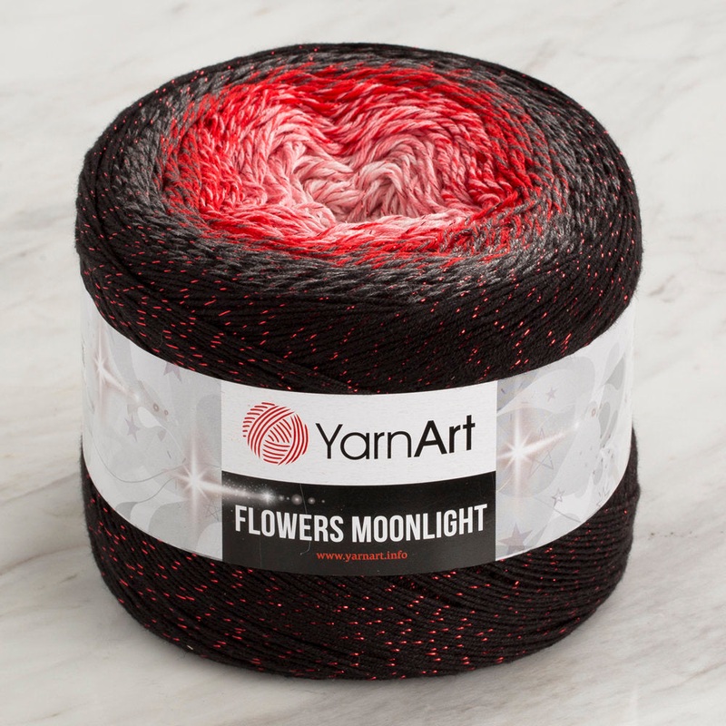 YarnArt Flowers Moonlight Cotton Lurex (Glitter) Gradient Yarn – 3282
