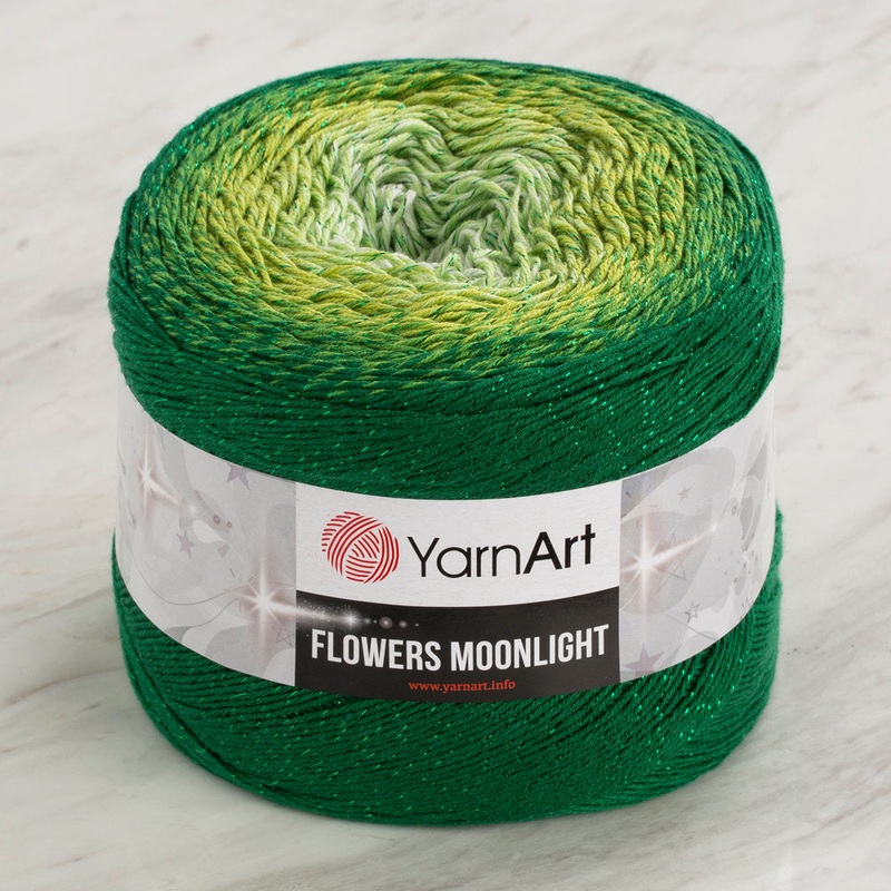 YarnArt Flowers Moonlight Cotton Lurex (Glitter) Gradient Yarn – 3283-1