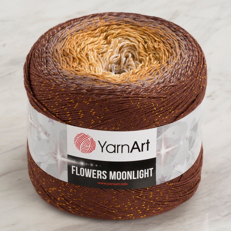 YarnArt Flowers Moonlight Cotton Lurex (Glitter) Gradient Yarn – 3284