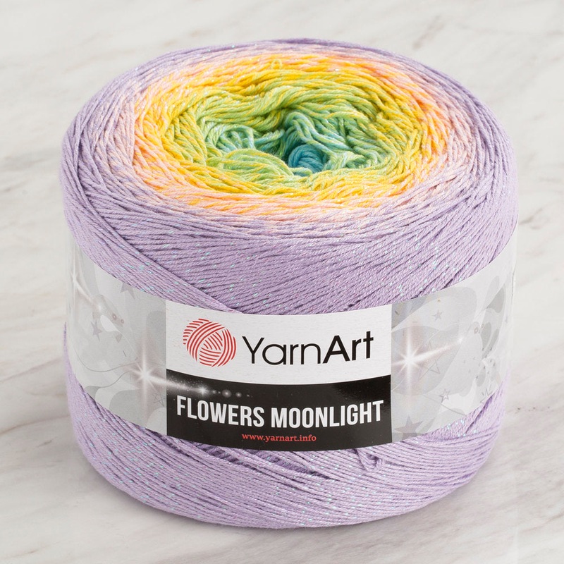 YarnArt Flowers Moonlight Cotton Lurex (Glitter) Gradient Yarn – 3285