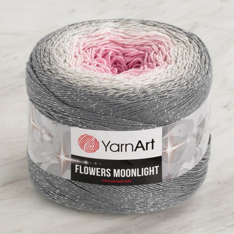 YarnArt Flowers Moonlight Cotton Lurex (Glitter) Gradient Yarn – 3293