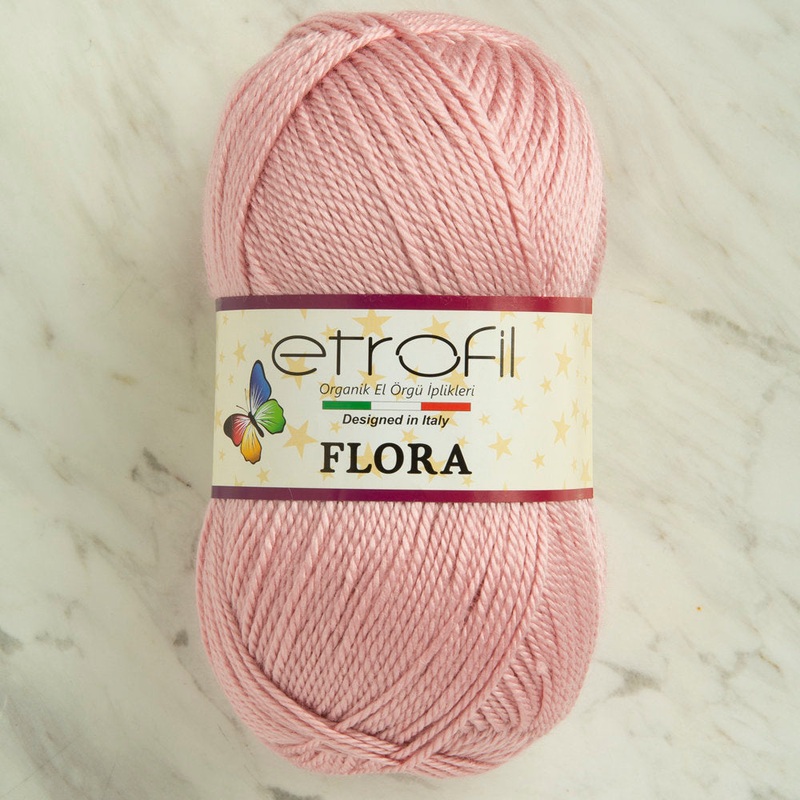 Etrofil Flora Knitting Yarn, Light Dusty Rose – 73029