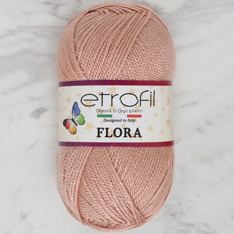 Etrofil Flora Knitting Yarn, Light Salmon – 72003