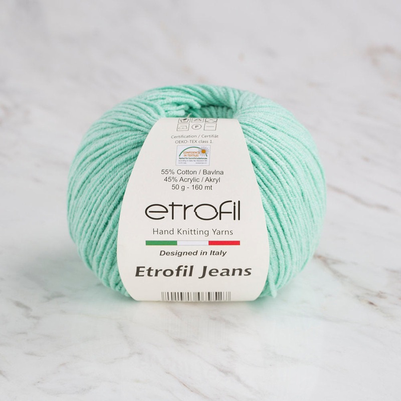 Etrofil Jeans Knitting Yarn, Eau De Nil – 054