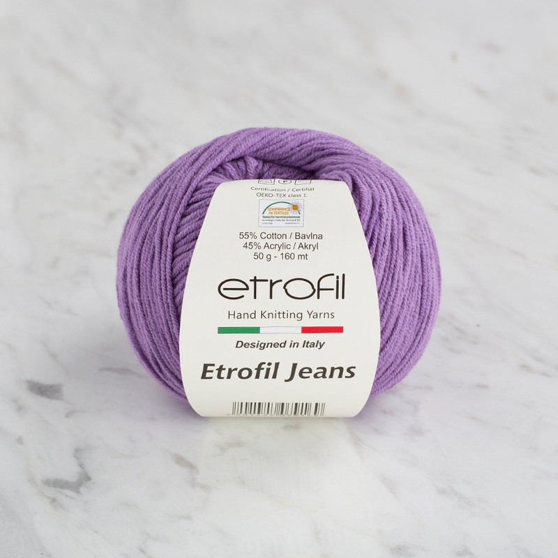Etrofil Jeans Knitting Yarn, Purple – 017