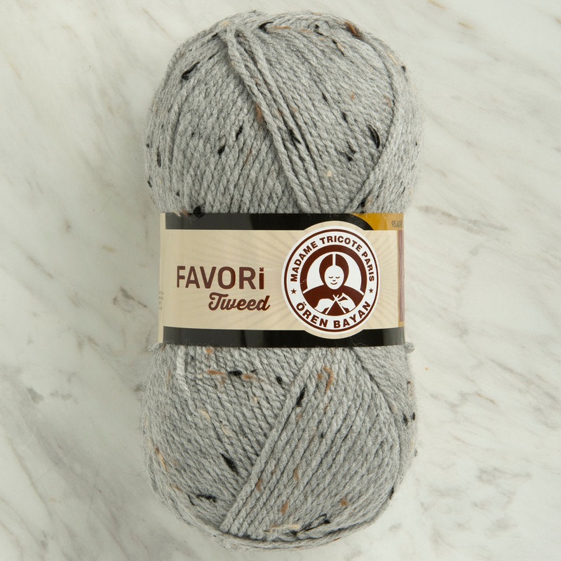 Madame Tricote Paris Favori Tweed, Light Grey – 007B