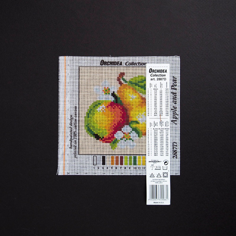 Orchidea 15x15cm Printed Gobelin, An Apple and a Pear – 2887D
