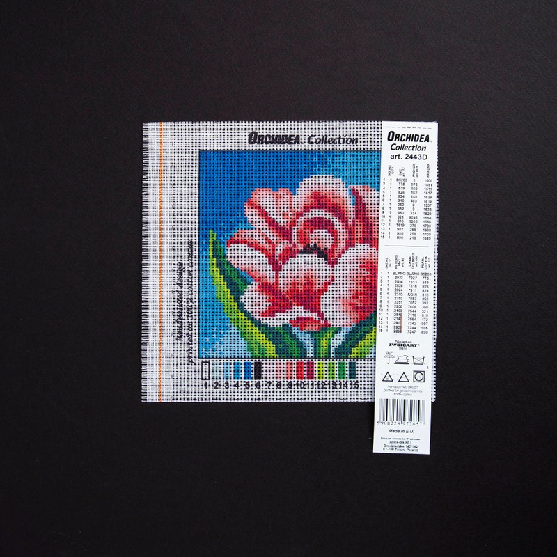 Orchidea 15x15cm Printed Gobelin, Peony – 2443D