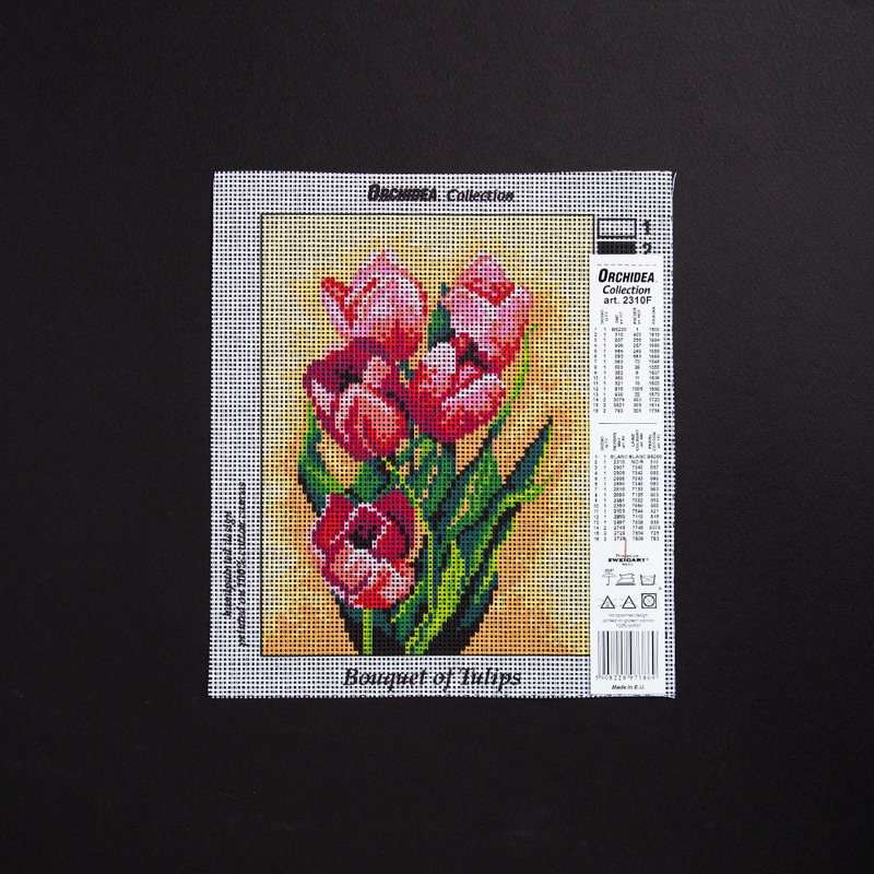 Orchidea 18x24cm Printed Gobelin, Bouquet of Tulips – 2310F