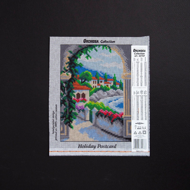 Orchidea 18x24cm Printed Gobelin, Holiday Postcard – 3070F