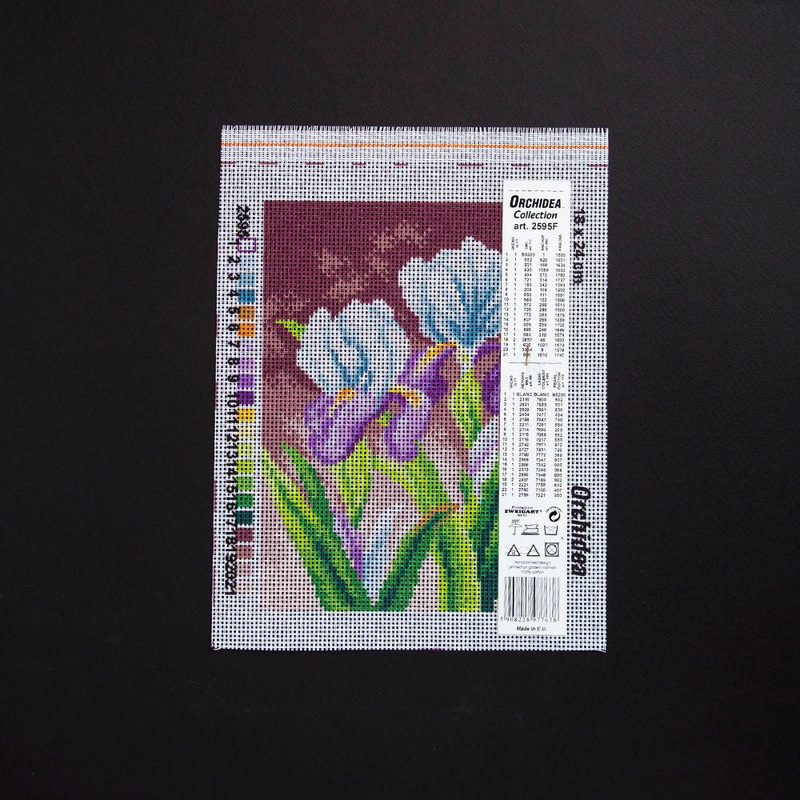 Orchidea 18x24cm Printed Gobelin, Iris Flower – 2595F