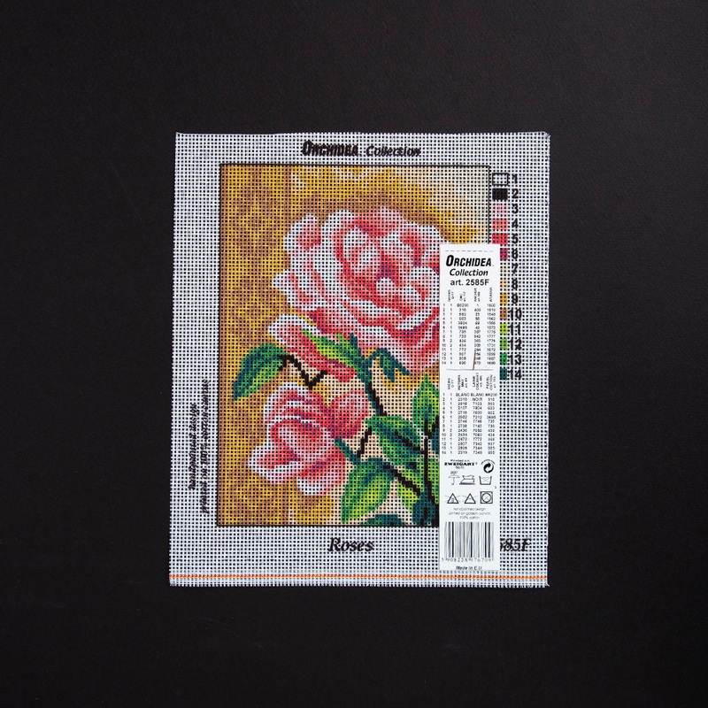 Orchidea 18x24cm Printed Gobelin, Roses – 2585F