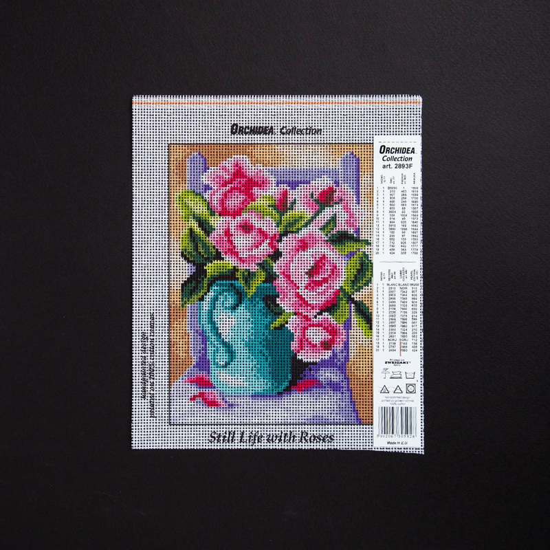 Orchidea 18x24cm Printed Gobelin, Still Life with Roses – 2893F
