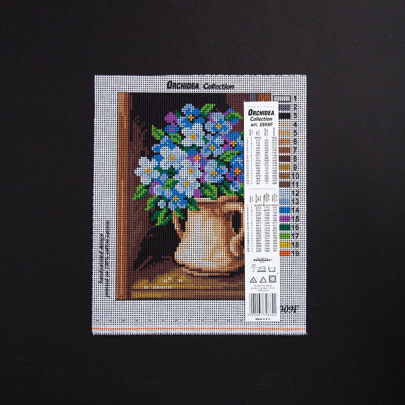 Orchidea 18x24cm Printed Gobelin, Violets in a Jug – 2909F