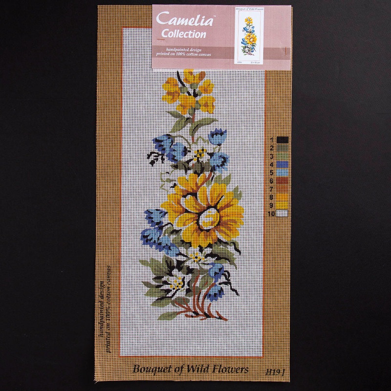 Orchidea 20x50cm Printed Gobelin, Bouquet of Wild Flowers – H19J