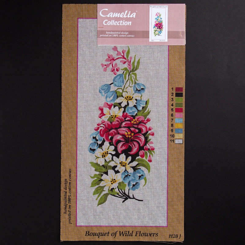 Orchidea 20x50cm Printed Gobelin, Bouquet of Wild Flowers – H20J