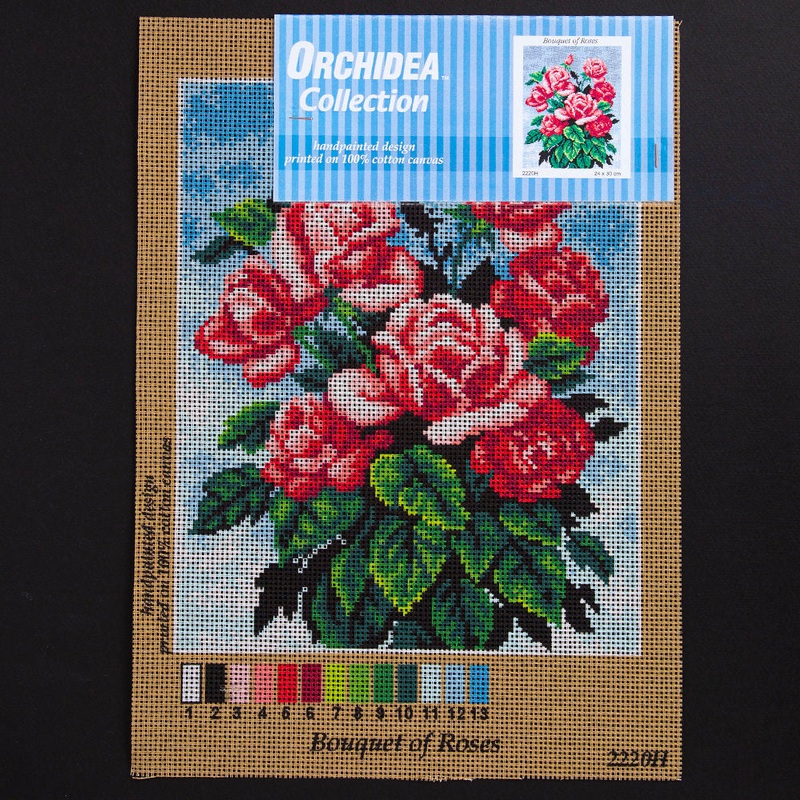 Orchidea 24x30cm Printed Gobelin, Bouquet of Roses – 2220H