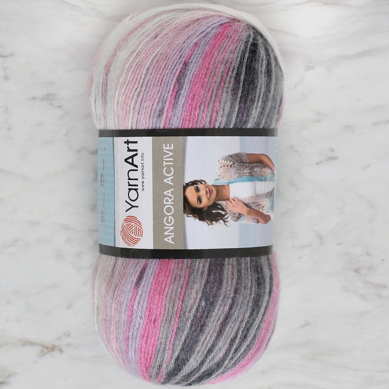 YarnArt Angora Active Knitting Yarn, Variegated – 848