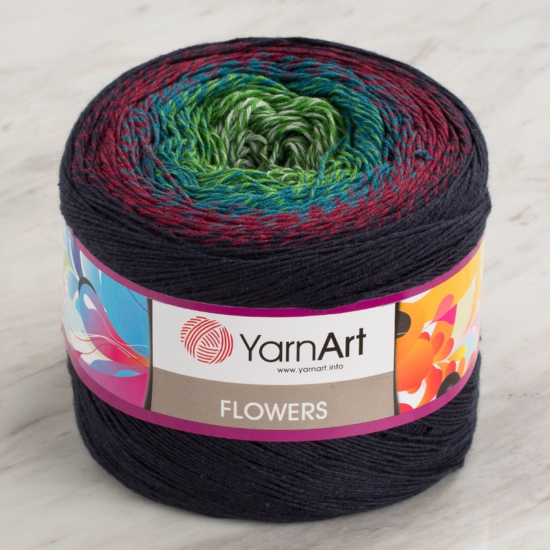 YarnArt Flowers Cotton Gradient Yarn – 266