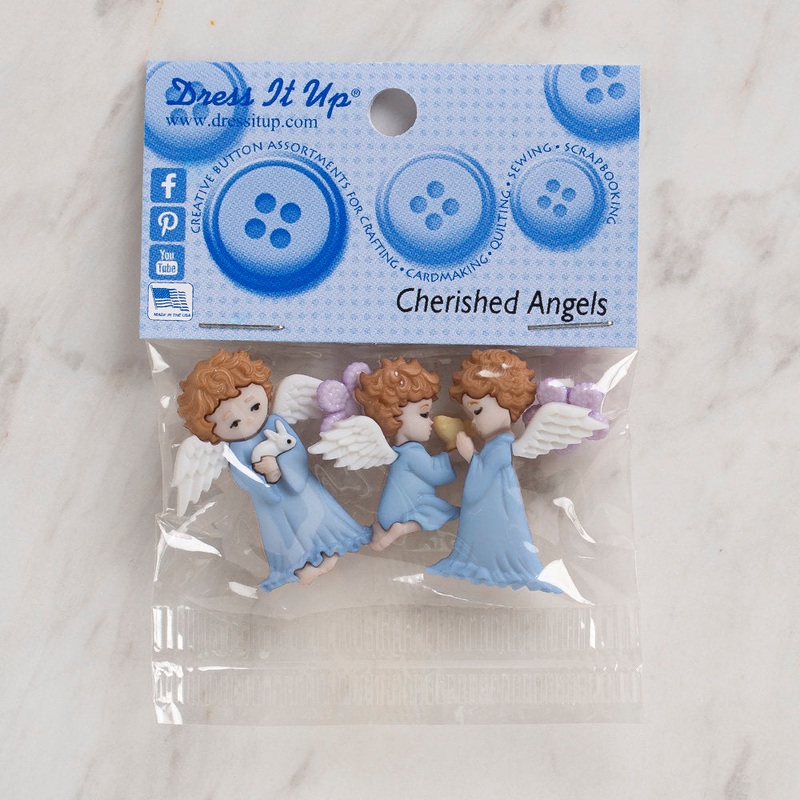 Dress It Up Creative Button Assortment, Cherished Angels – 8979