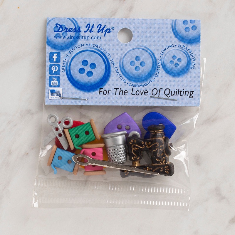 Dress It Up Creative Button Assortment, For the Love of Quilting – 9062
