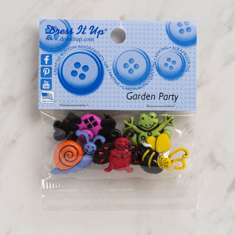 Dress It Up Creative Button Assortment, Garden Party – 4672
