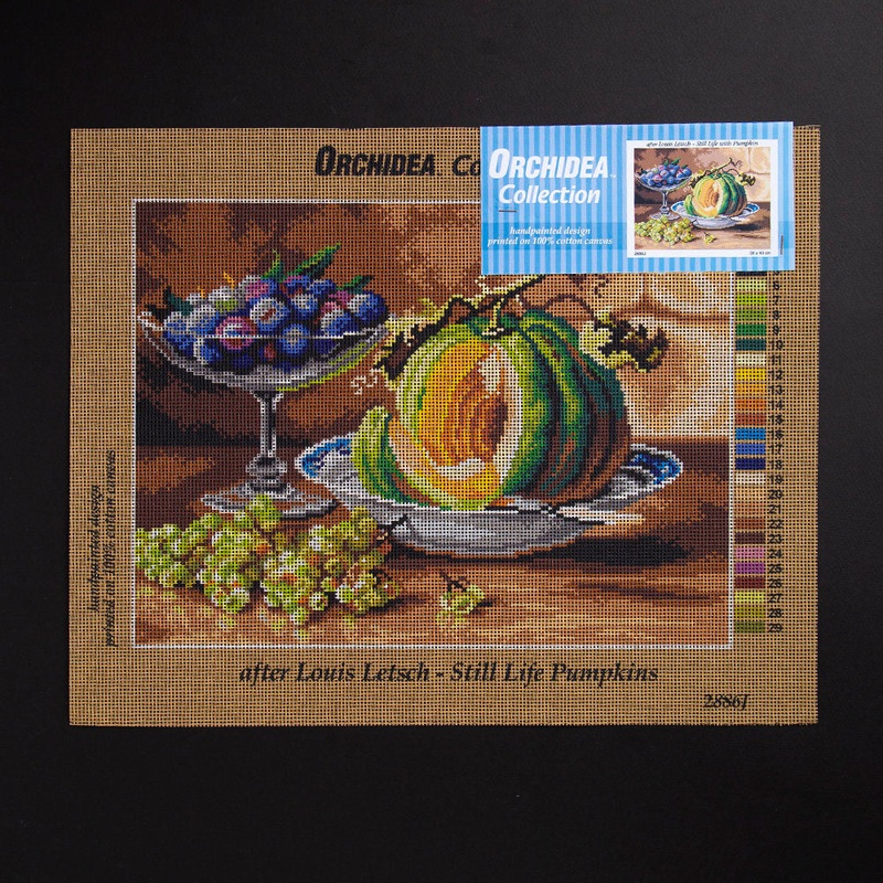 Orchidea 30x40cm Printed Gobelin, Louis Letsch – Still Life with Pumpkin – 2886J