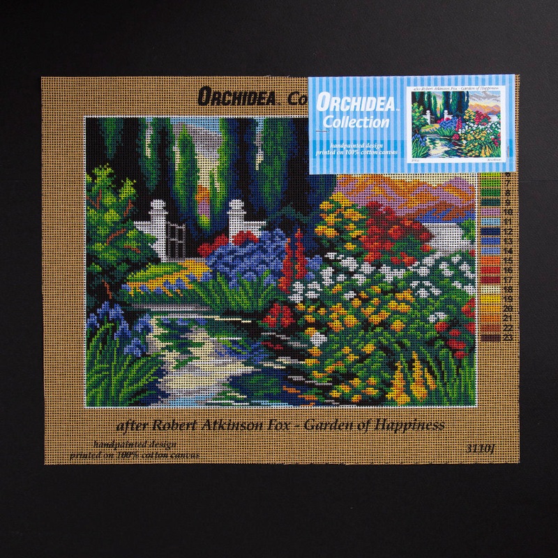 Orchidea 30x40cm Printed Gobelin, Robert Atkinson Fox – Garden of Happiness – 3110J