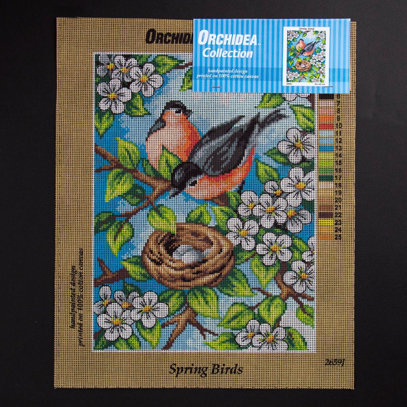 Orchidea 30x40cm Printed Gobelin, Spring Birds – 2659J