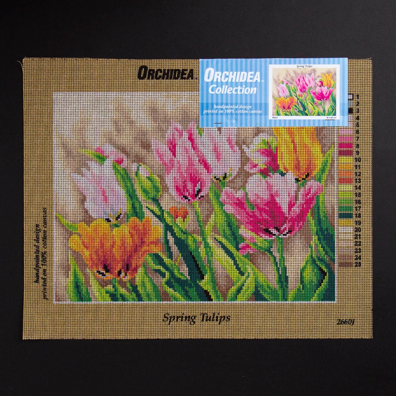 Orchidea 30x40cm Printed Gobelin, Spring Tulips – 2660J