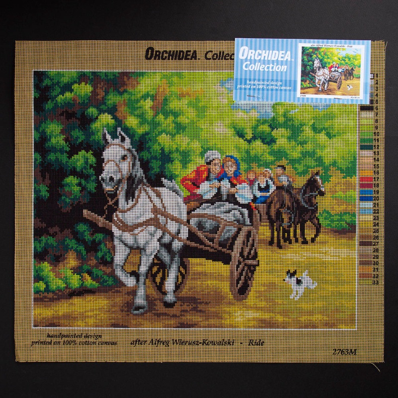 Orchidea 40x50cm Printed Gobelin, Alfred Wierusz – Kowalski – Ride – 2763M