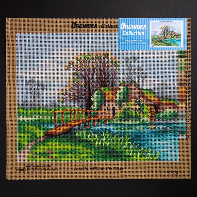 Orchidea 40x50cm Printed Gobelin, An Old Mill on the River – 2327M