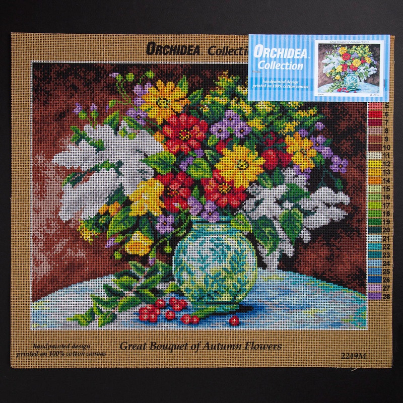 Orchidea 40x50cm Printed Gobelin, Great Bouquet of Autumn Flowers – 2249M