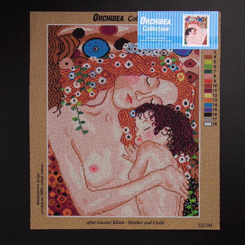 Orchidea 40x50cm Printed Gobelin, Gustav Klimt – Mother and Child – 1212M