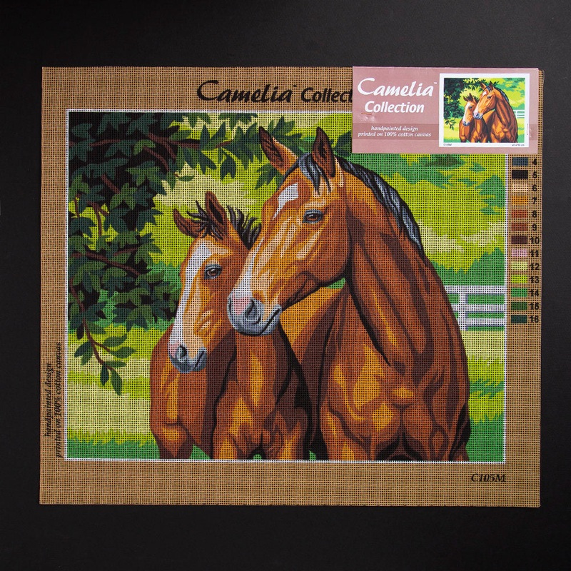 Orchidea 40x50cm Printed Gobelin, Horses – C105M