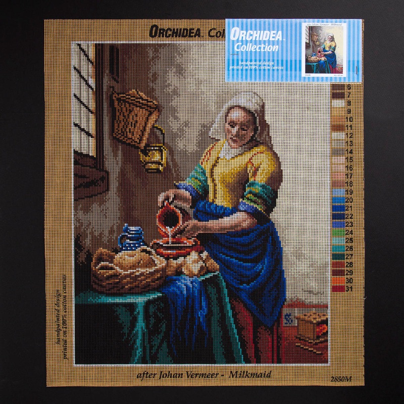 Orchidea 40x50cm Printed Gobelin, Johan Vermeer – Milkmaid – 2850M