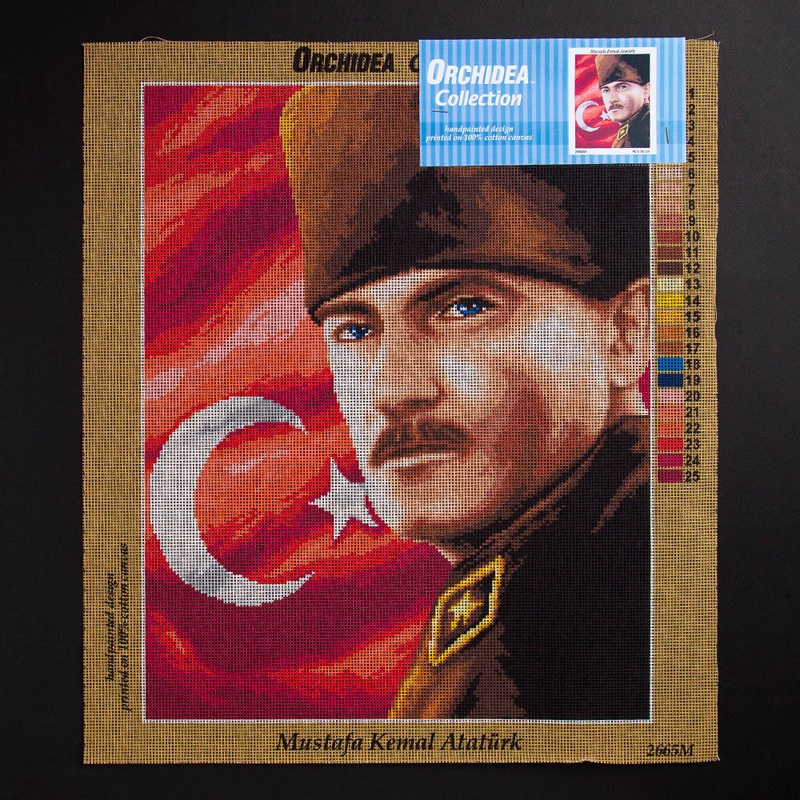 Orchidea 40x50cm Printed Gobelin, Mustafa Kemal Atatrk – 2665M