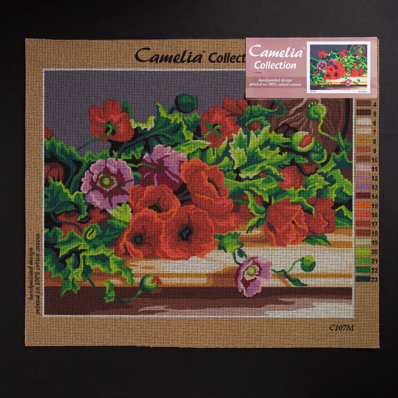 Orchidea 40x50cm Printed Gobelin, Poppies – C107M