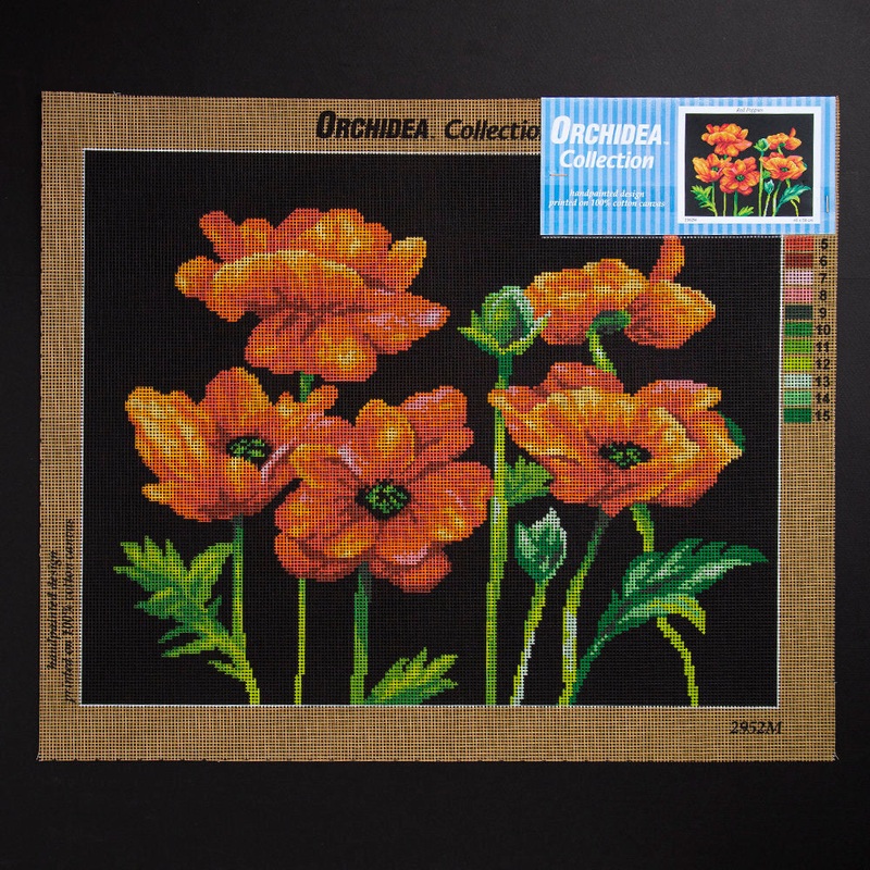 Orchidea 40x50cm Printed Gobelin, Red Poppies – 2952M