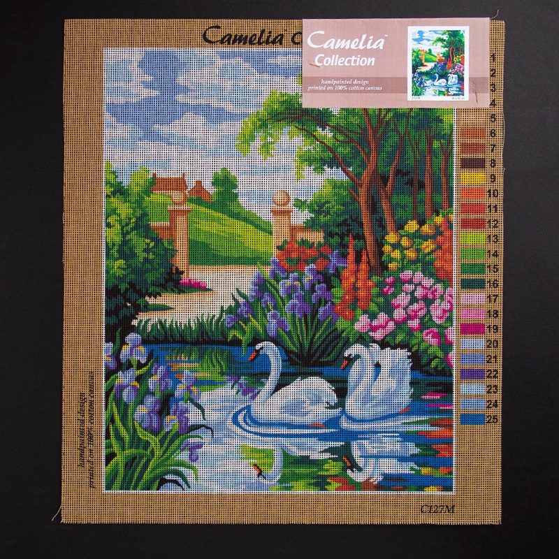 Orchidea 40x50cm Printed Gobelin, Swans – C127M