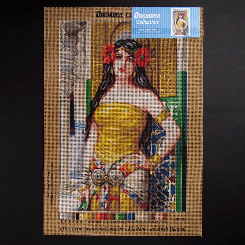 Orchidea 40x60cm Printed Gobelin, Leon Francois Comerre Meriem – An Arab Beauty – 2971Q