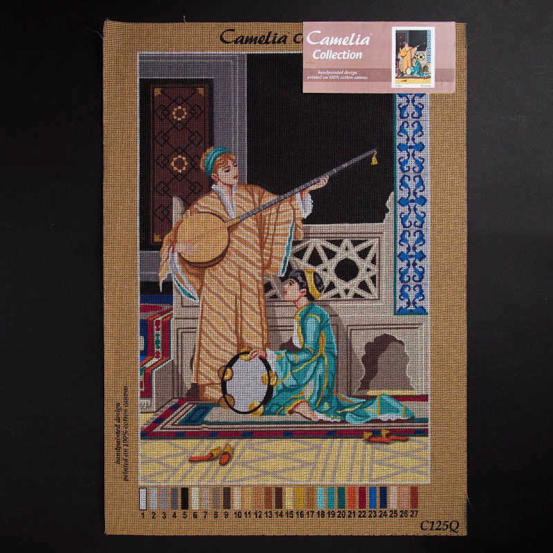 Orchidea 40x60cm Printed Gobelin, Osman Hamdi Bey – Two Musician Girls – C125Q