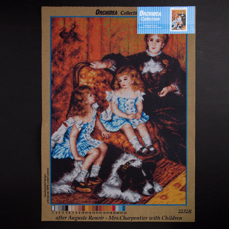 Orchidea 50x70cm Printed Gobelin, Auguste Renoir – Mrs. Charpentier with Children – 2232R
