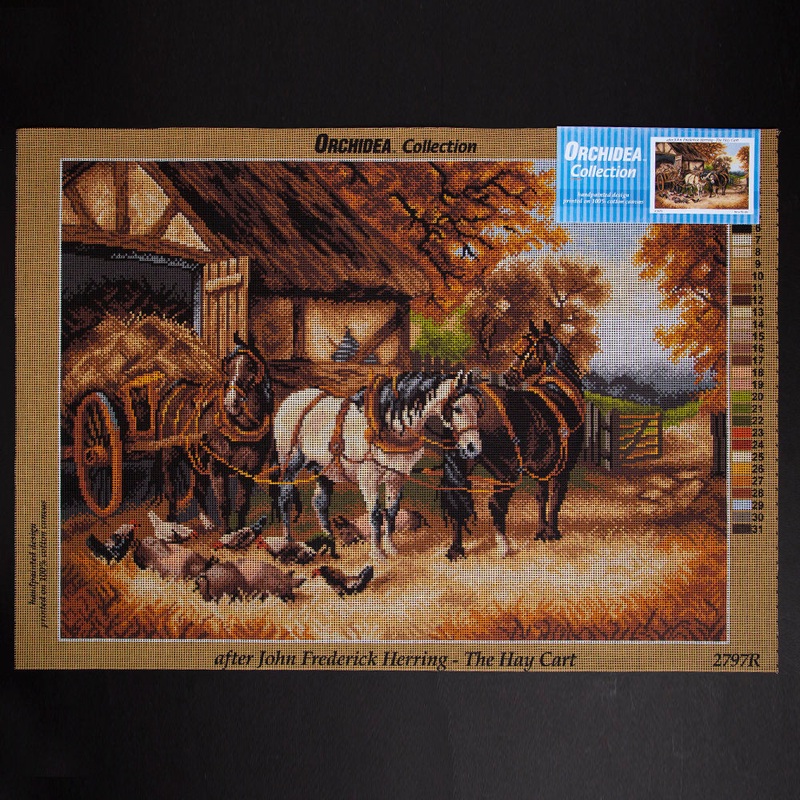 Orchidea 50x70cm Printed Gobelin, John Frederick Herring – The Hay Cart – 2797R