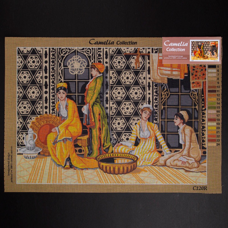 Orchidea 50x70cm Printed Gobelin, Osman Hamdi Bey – Harem – C120R